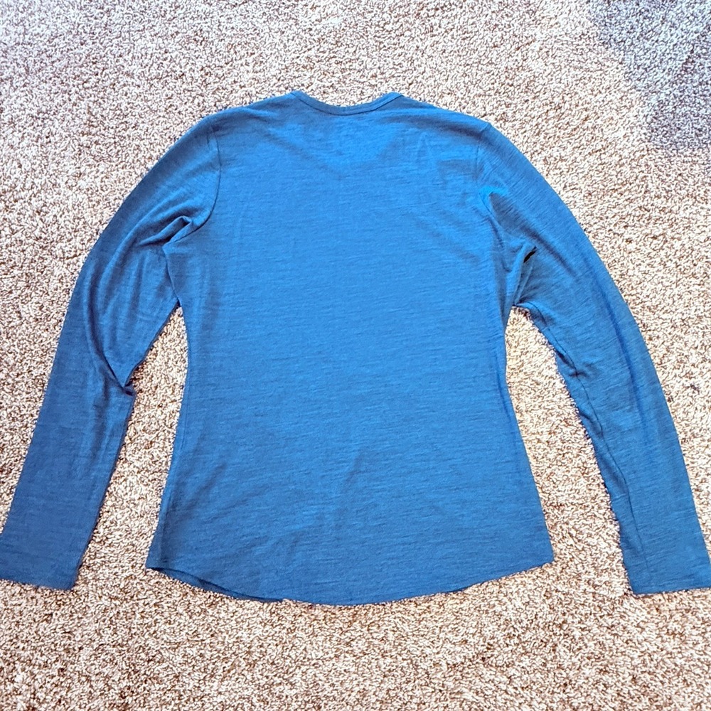 Seg'ments 100% Merino Wool Women S Shirt Long Sleeve Thermal Base Layer Hiking - Picture 5 of 5